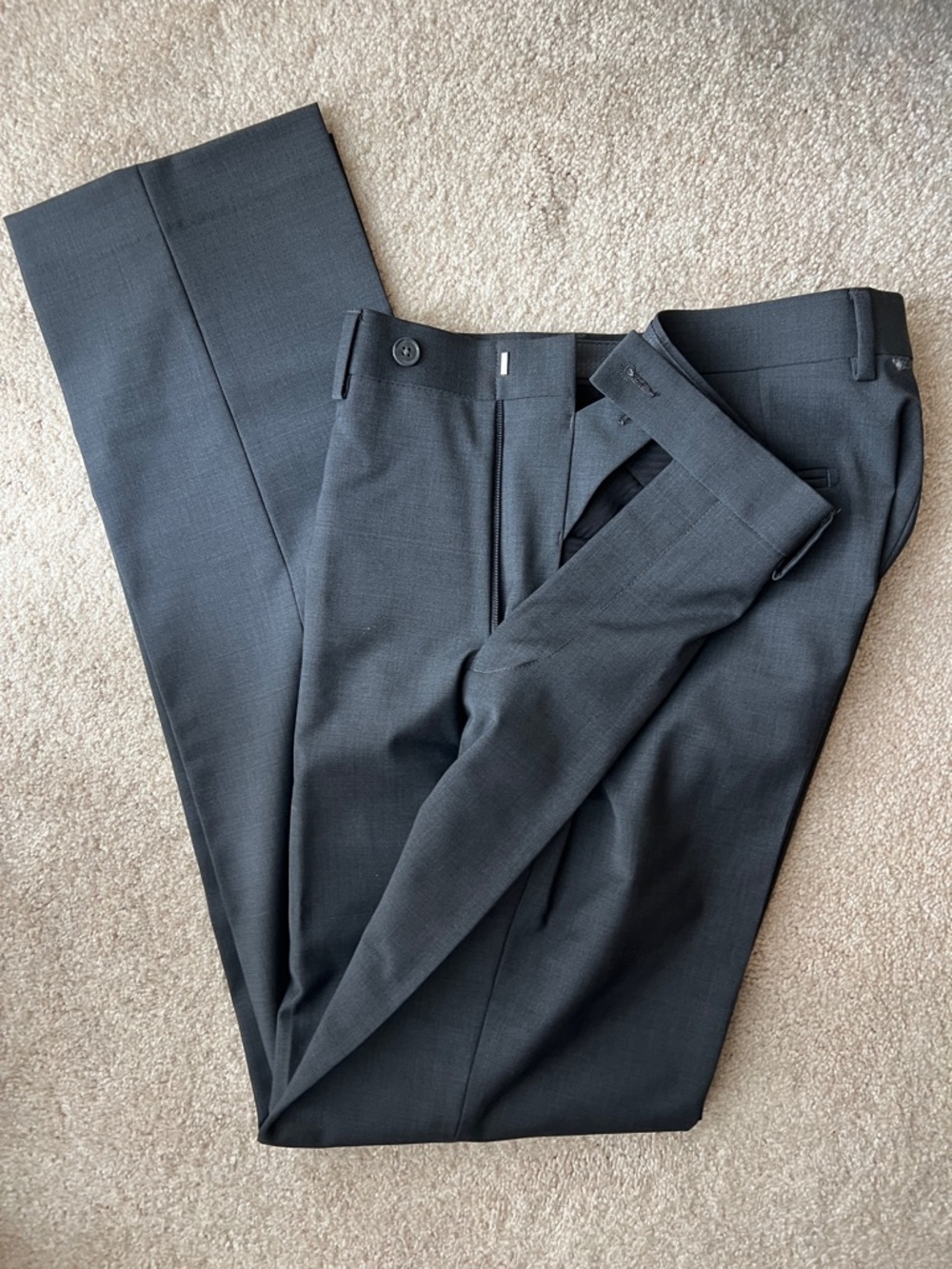 Calvin Klein Men's Dark Gray Two-Button Suit Jacket - Picture 5 of 5